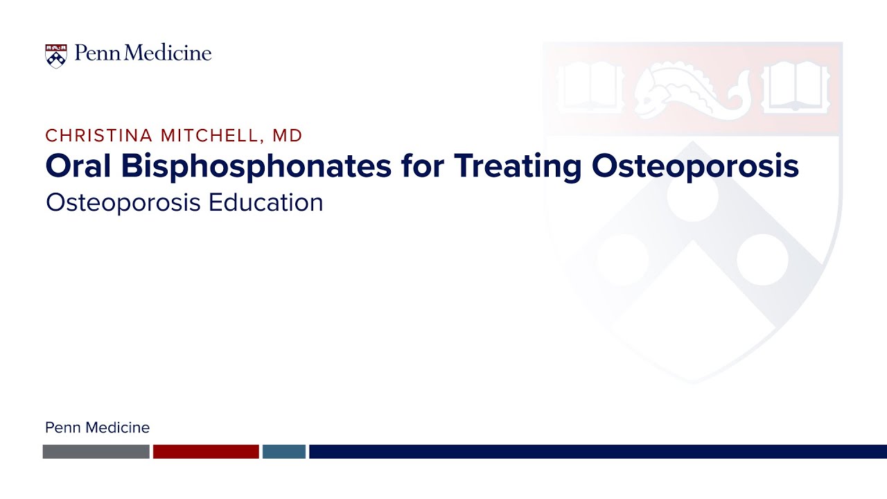 Oral Bisphosphonates for treating Osteoporosis