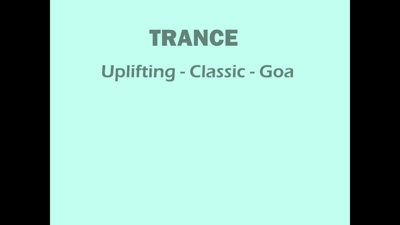 TRANCE - Uplifting - Classic - Goa 2025 / 2026