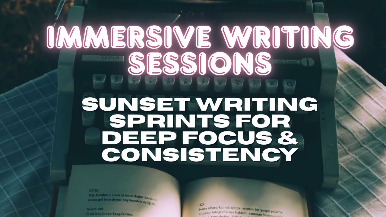 Sunset Writing Sprint | Immersive Focus with Brown Noise & Typing Sounds