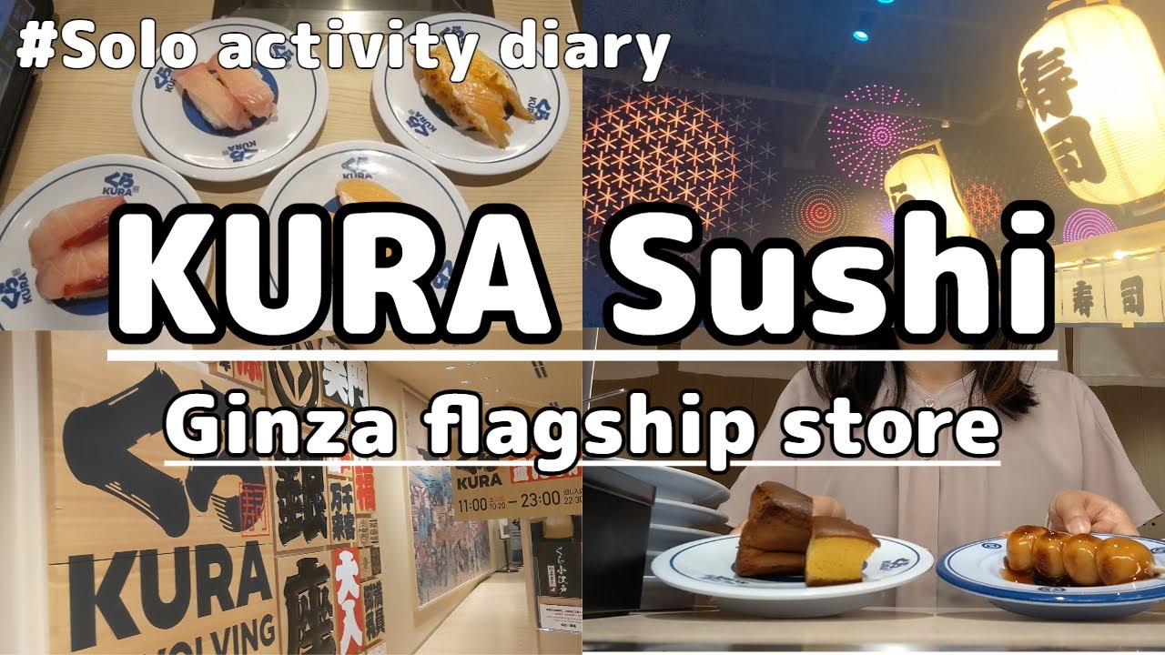 Enjoying Japanese Sushi at new KURA Sushi Ginza flagship store in Tokyo