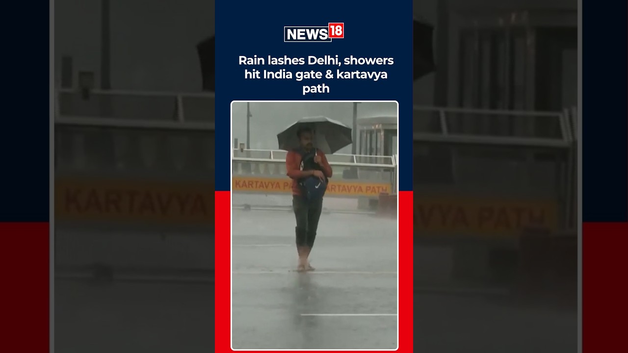 Delhi Monsoon | Delhi Rains Bring Relief From Heat | Showers Lash India Gate, Kartavya Path