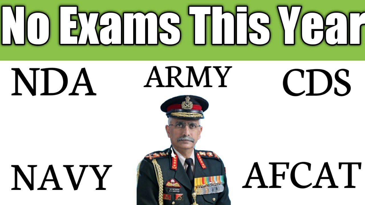No Defence Exams in 2020 | NDA | CDS | ARMY | AIRFORCE | TES