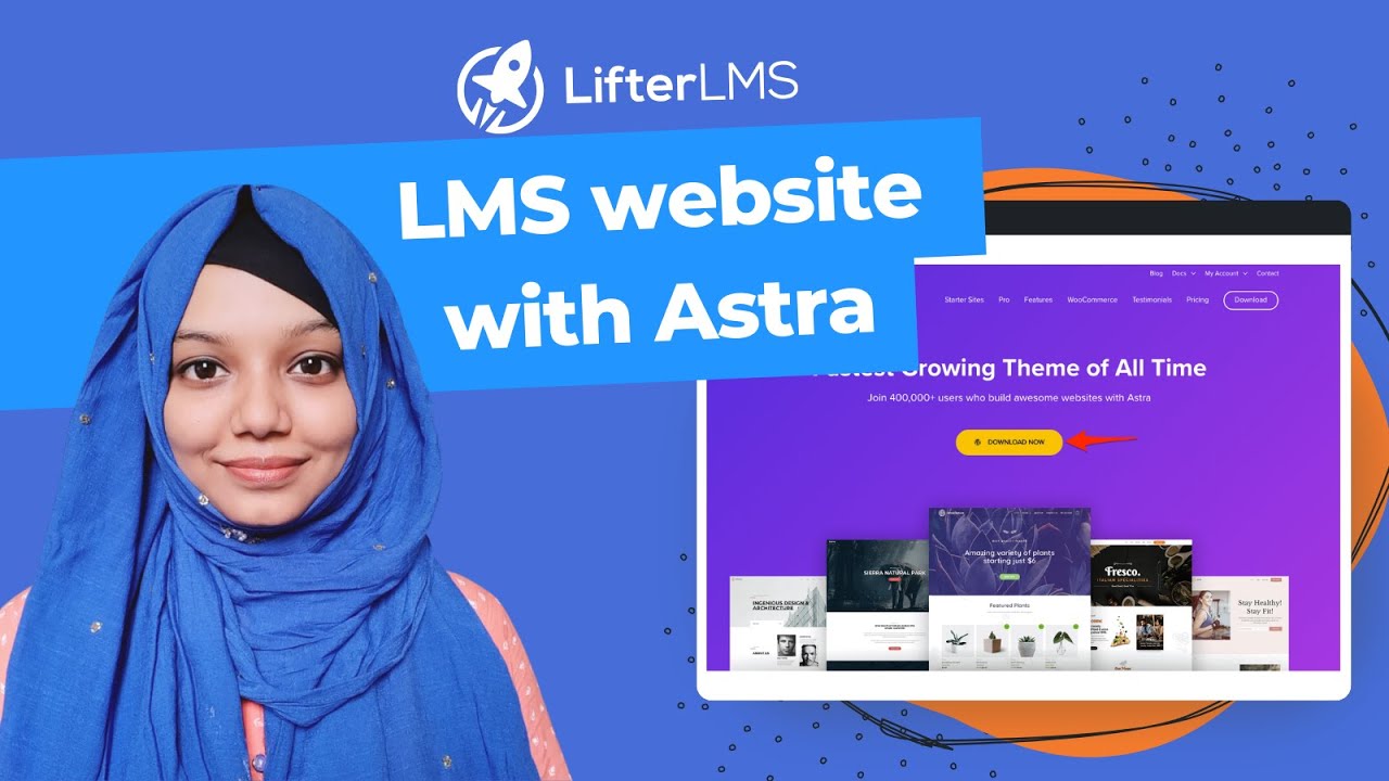 LifterLMS with Astra Full site Build