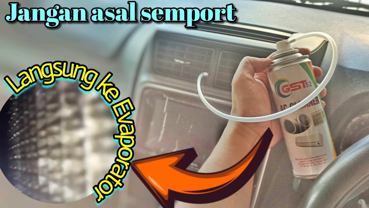 🚙DIY bersihkan evaporator AC Toyota Avanza foam cleaner,mudah murah dingin bakteri,bau asem debu