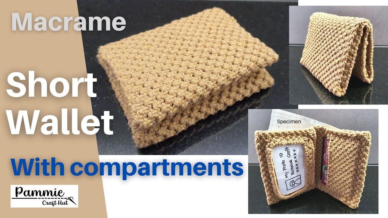 [Pammie Craft Hut] Macrame Wallet (Short Wallet) with Multiple Compartments
