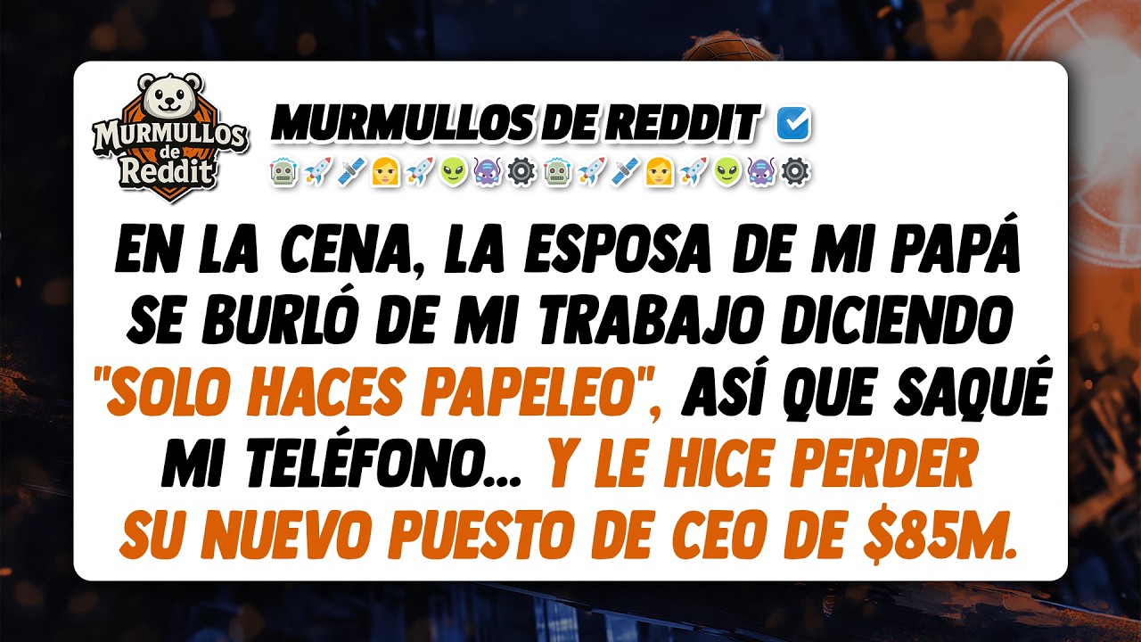 La nueva esposa de mi papá se burló de mí en la cena. Lo que dije a continuación dejó a todos...