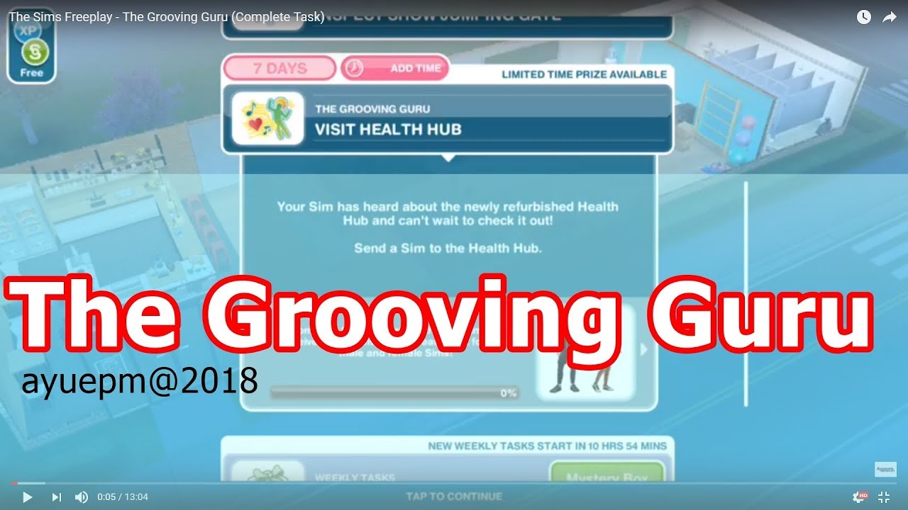 The Sims Freeplay - The Grooving Guru (Complete Task)