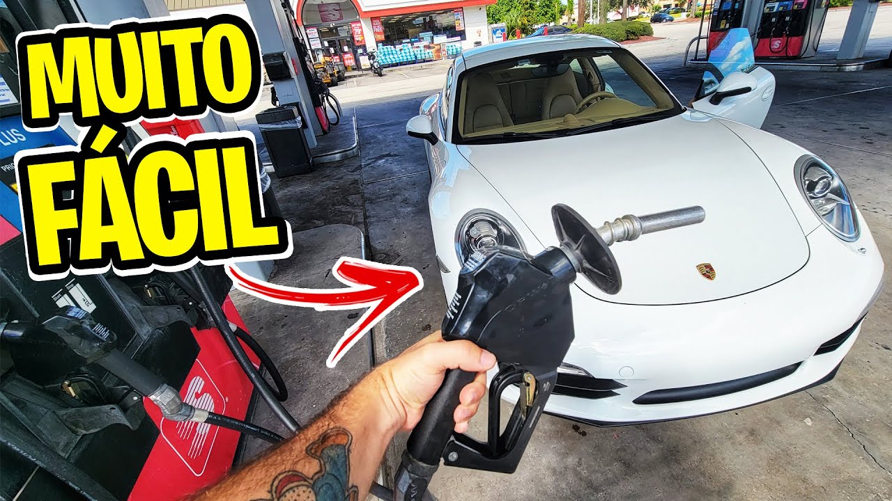 ABASTECENDO O CARRO NOS ESTADOS UNIDOS - PASSO A PASSO DINHEIRO e CARTÃO