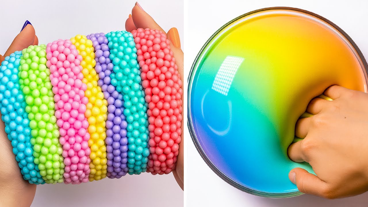 Расслабляющие АСМР-видео со слаймом для сна | Satisfying Slime No Talking ASMR 3857