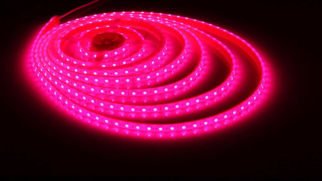 Amazing lighting effects - 24V Waterproof RGB color changing LED strip light