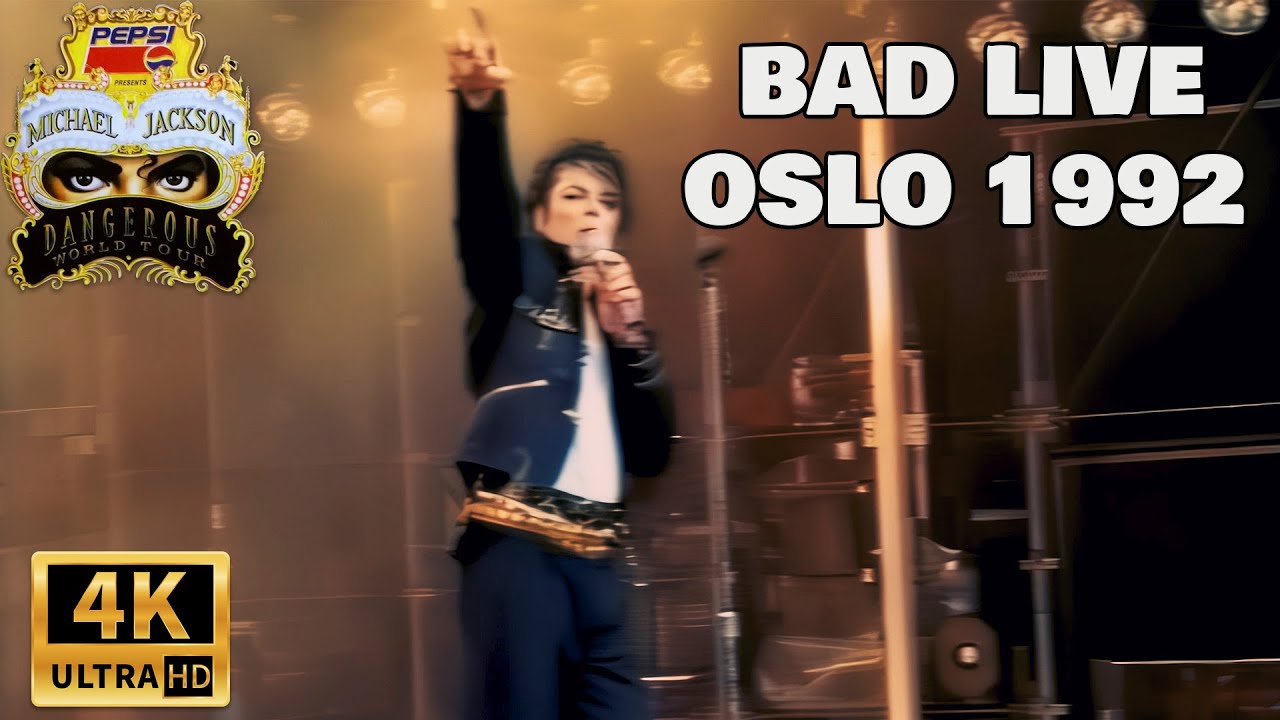 MICHAEL JACKSON - BAD LIVE IN OSLO 1992 (4K)