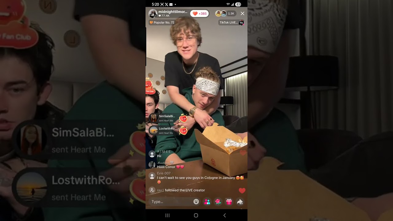 Midnight til Morning tiktok live in Montreal Canada 10-21-25