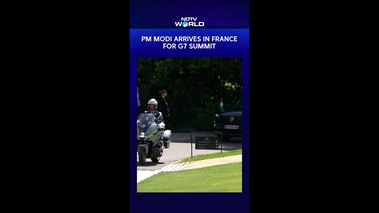 PM Modi Arrives in France for G7 Summit | Trump Meeting Tomorrow