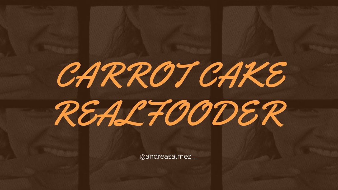CARROT CAKE REALFOODER | @andreasalmez