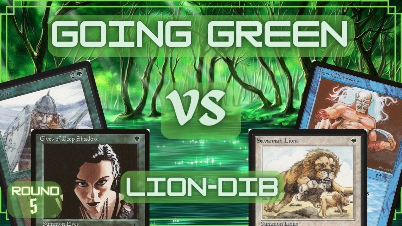 Mtg Old School: DFB Green против Lion-Dib (Tron Wars 1.0)