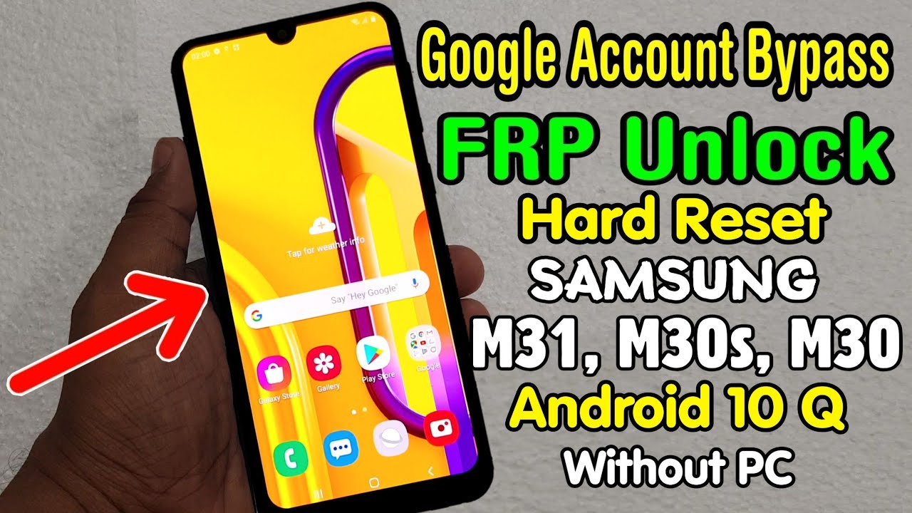 Samsung M31 | M30s | M30 Hard Reset & Google FRP Lock Bypass ANDROID 10 Q 2020 (Without PC)