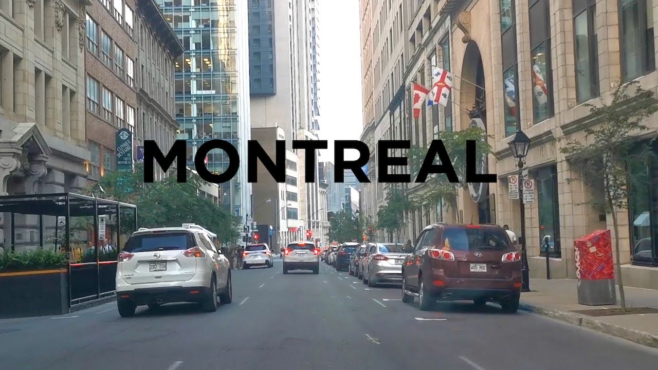 Montreal, Canada 🇨🇦   |  Skyscraper & Highrise downtown drive through Montreal  🏢  |  Canada 4k