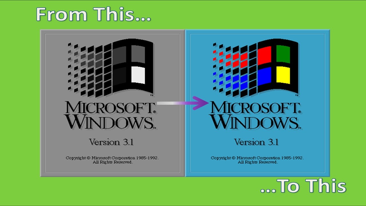 How to Get 256 Colors in Windows 3.1 and 3.11