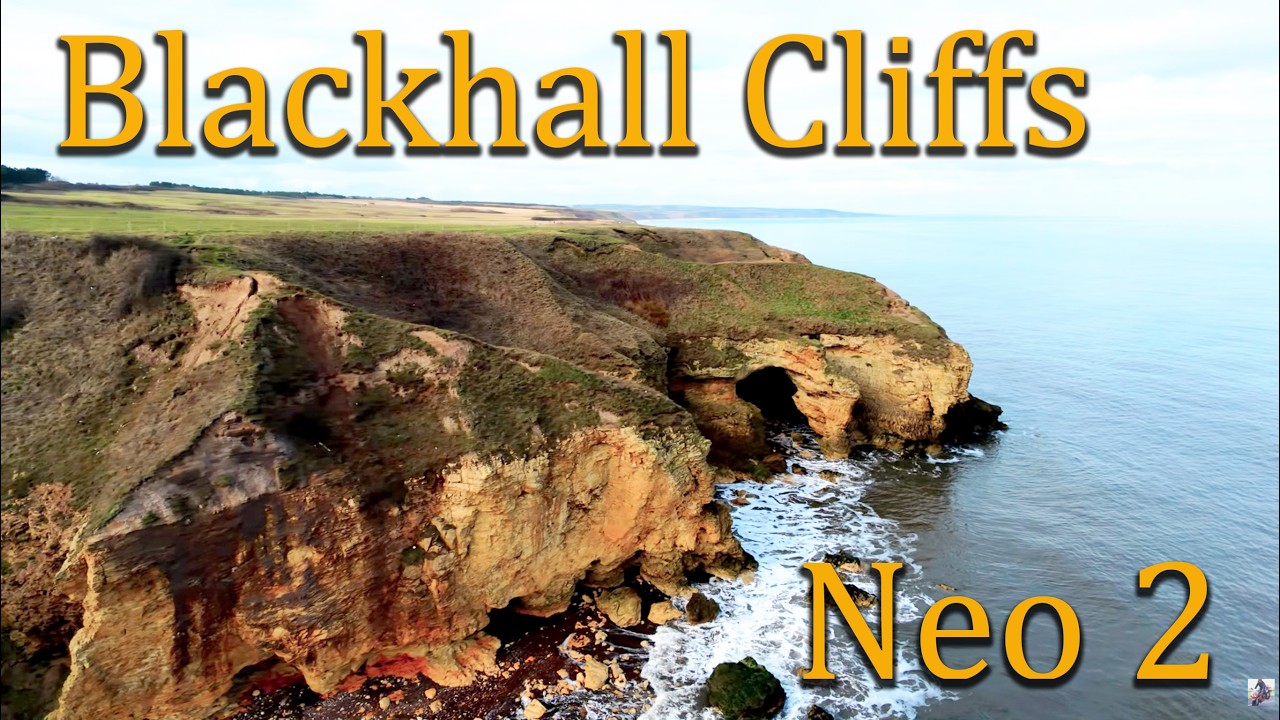 Blackhall Cliffs, County Durham. DJI  Neo 2.