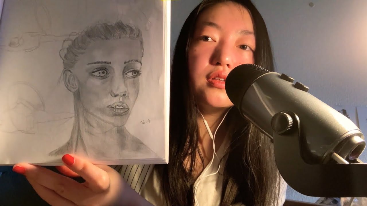 (ASMR) sketchbook tour 👩🏻‍🎨