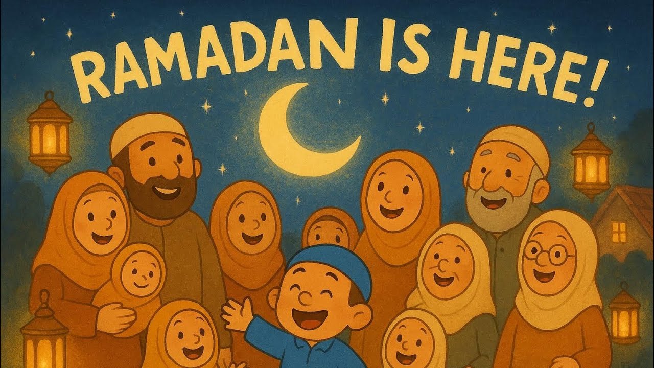Ramadan is Here! 🌙 | Rhymes for Kids | The Moony Tales 