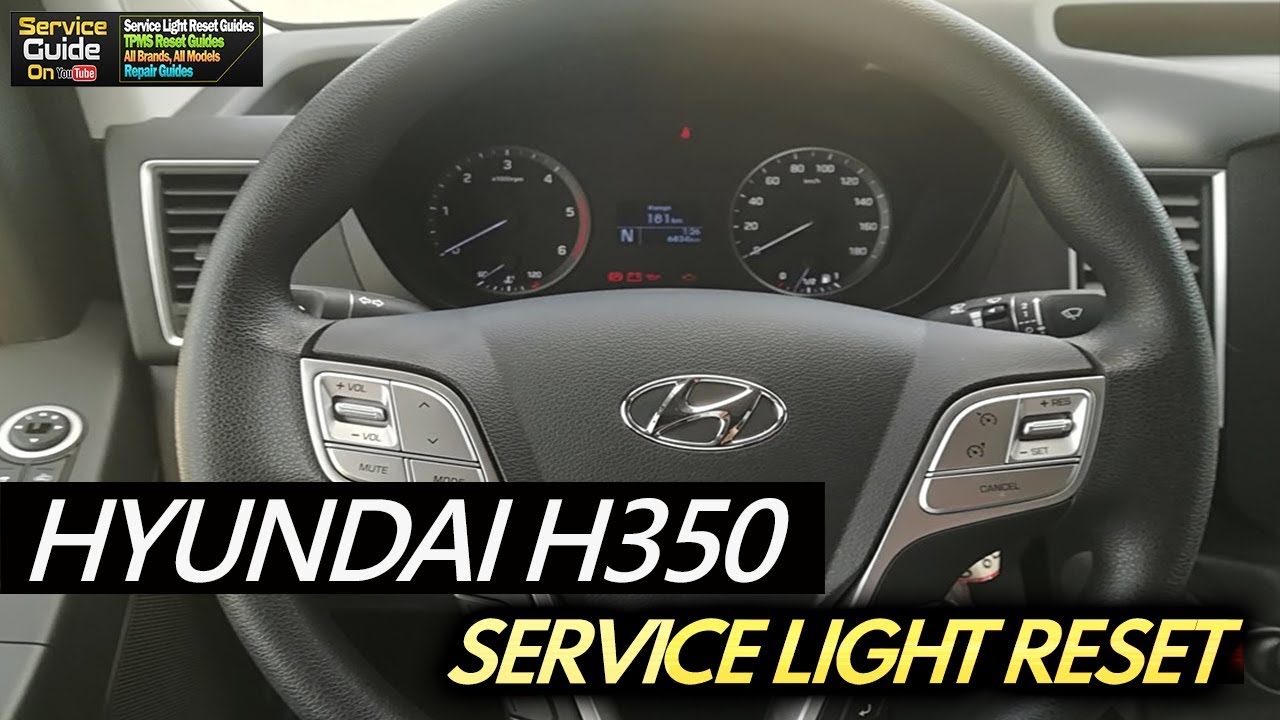 Сброс сервисного индикатора Huyndai H350