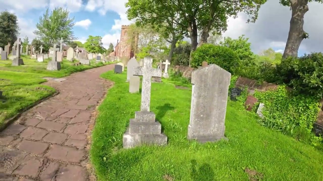St PETERS CHURCH, HESWALL, WIRRAL.  DRONE/CAMERA. 4K #video 48# 30fps.