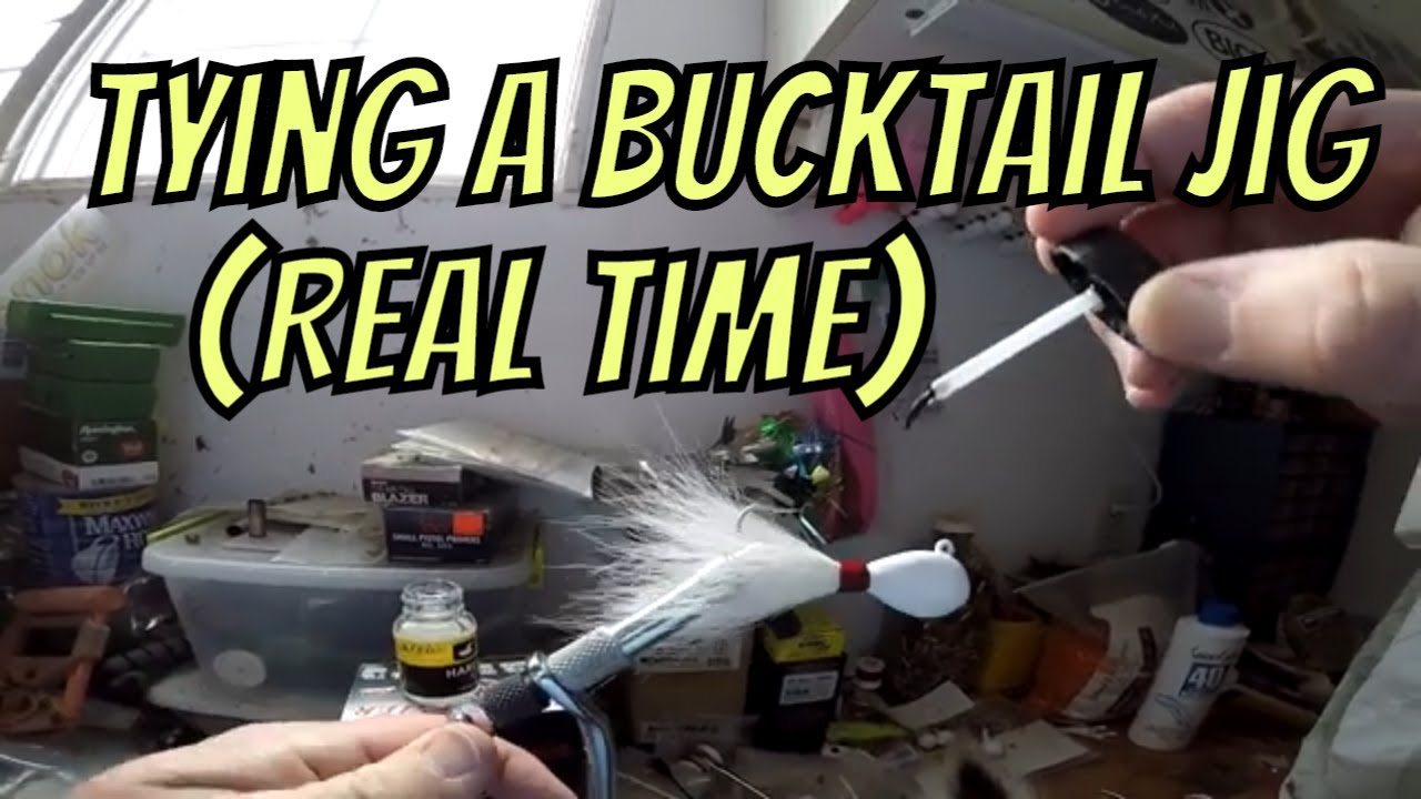 Tying a bucktail jig REAL TIME