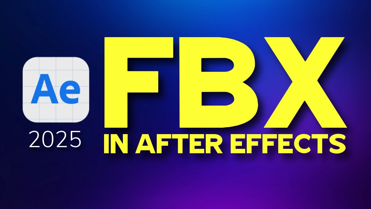 How to Import FBX Files in After Effects Beta | Complete Tutorial
