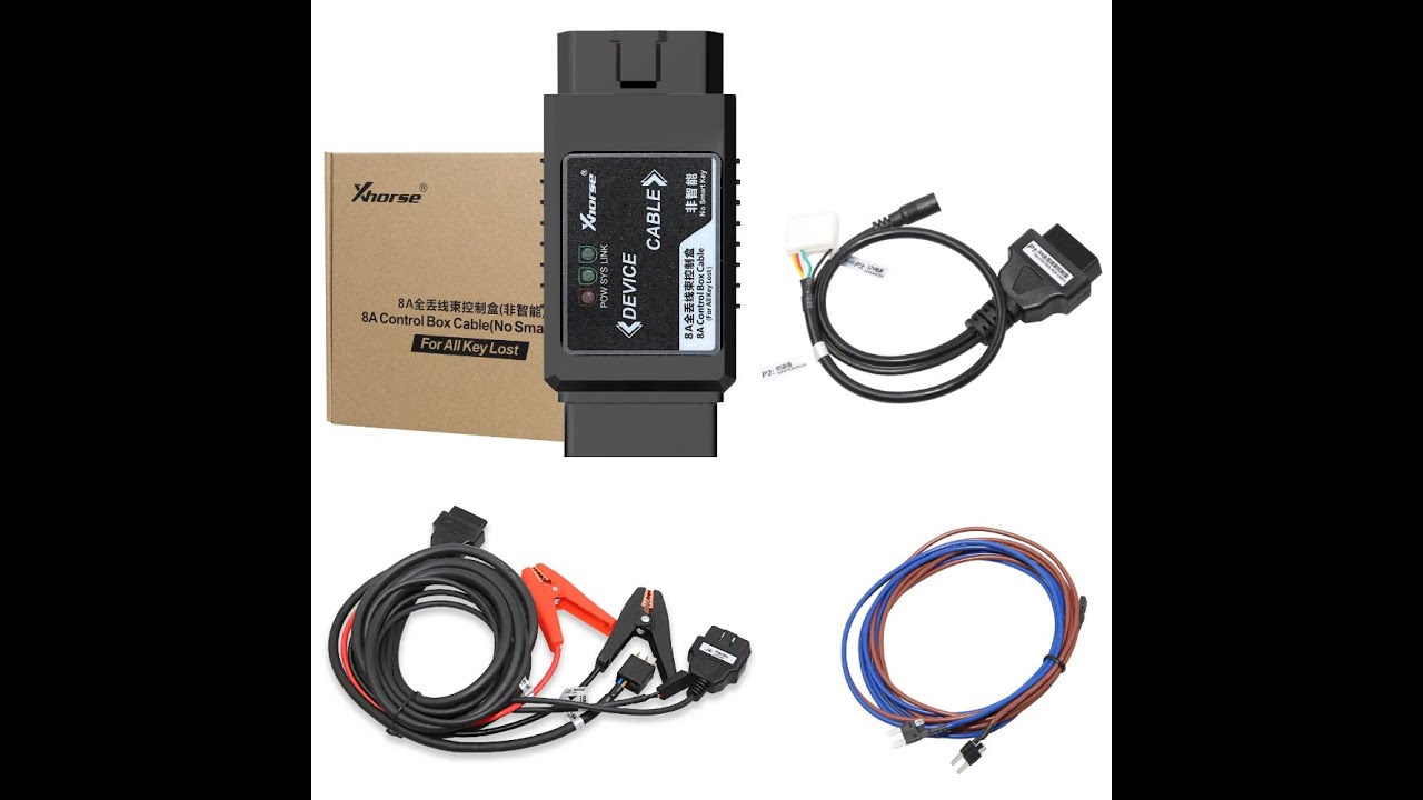 How to use VVDI 8A Adapater cable for Toyota H chip all key lost by Murray +8615814758959