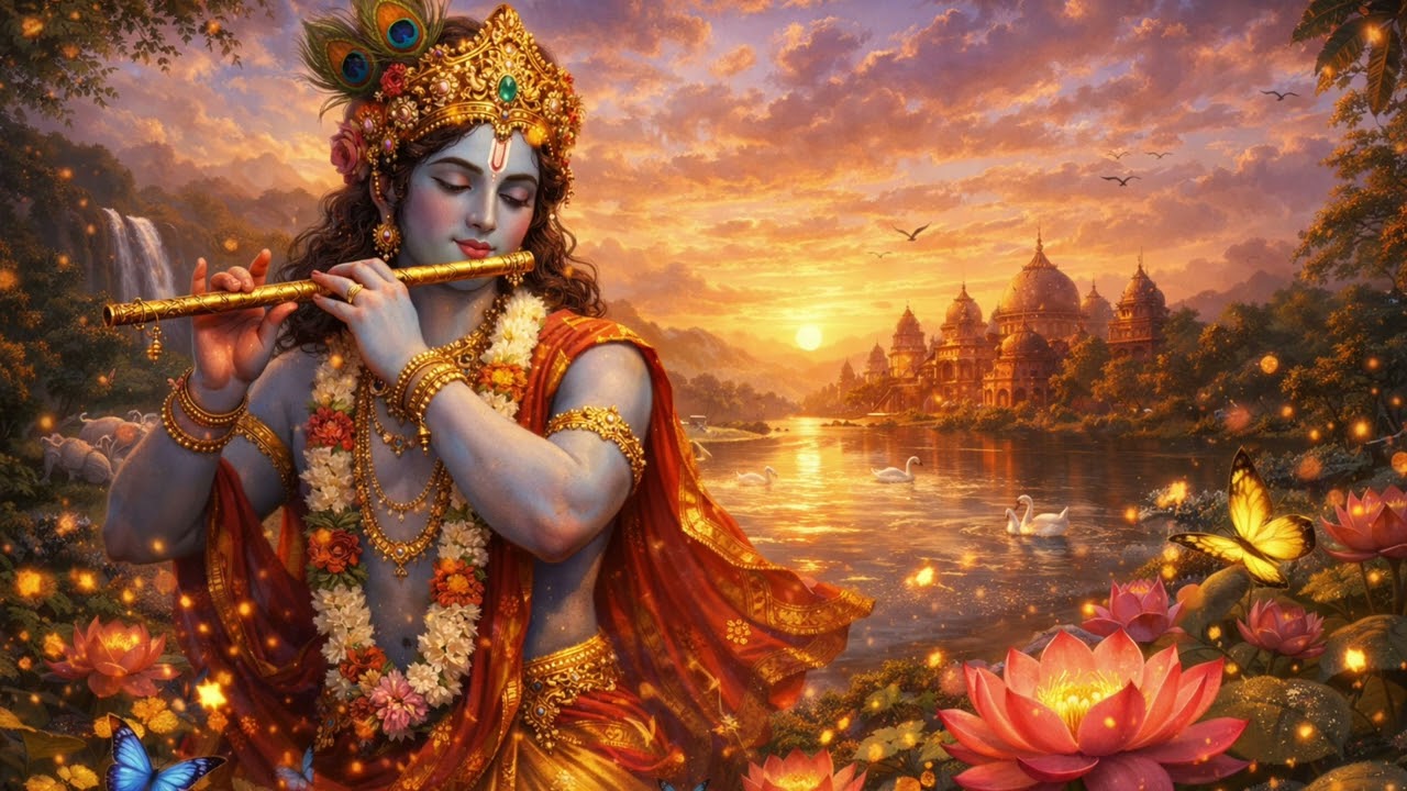 Start Your Day Peacefully | Krishna Flute Morning Music ☀️🎶