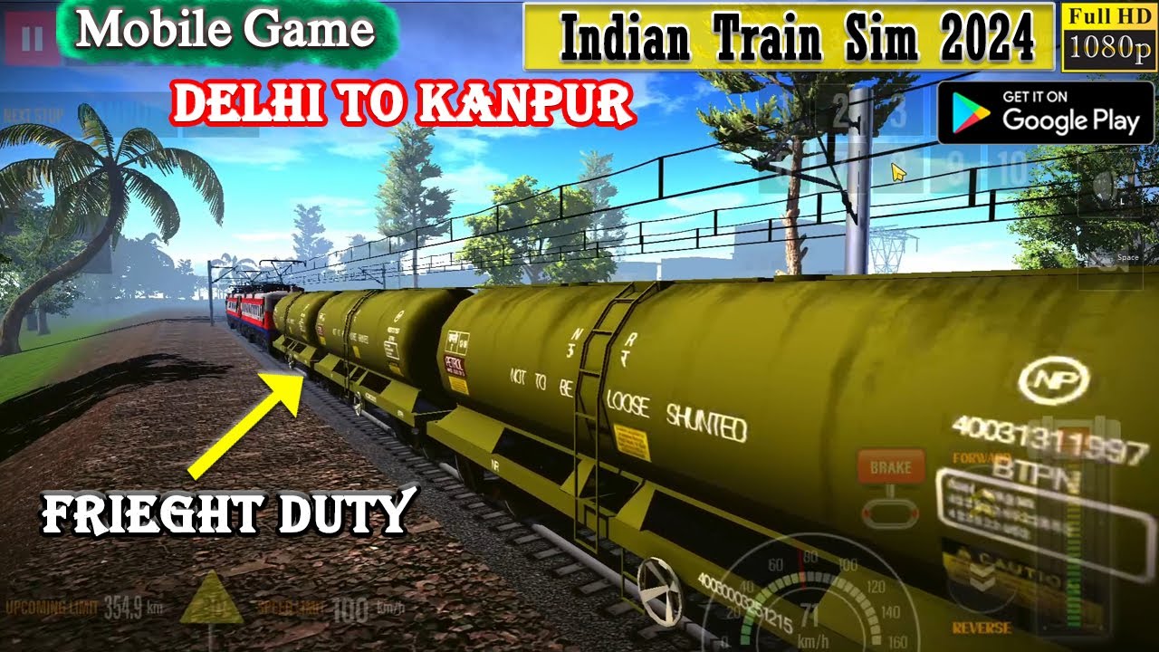 Delhi To Kanpur Fright Duty Mobile Indian Train Sim 2024