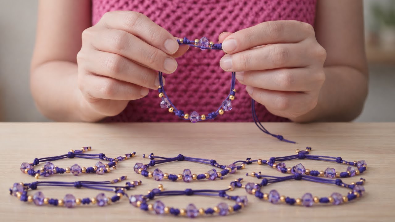 Uau! Essa pulseira de miçangas vende MUITO – faça assim do jeito certo