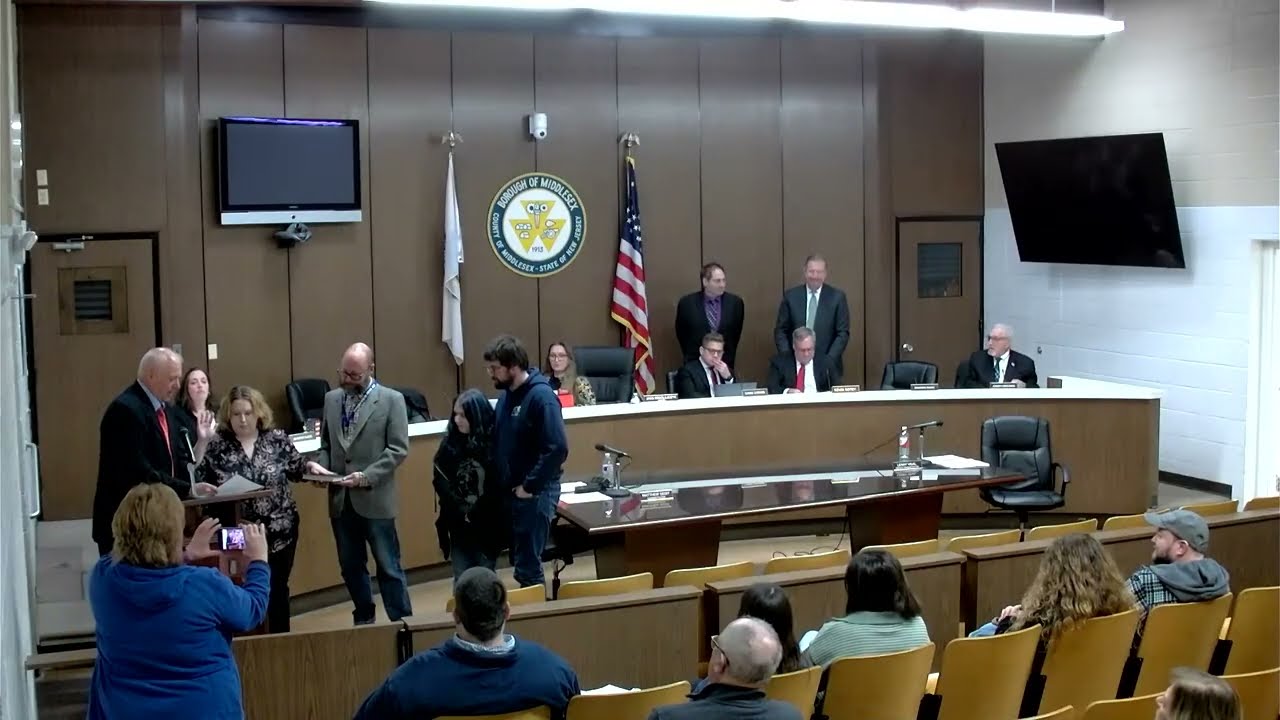 Middlesex Borough Council Reorganization Meeting - 1/6/2026