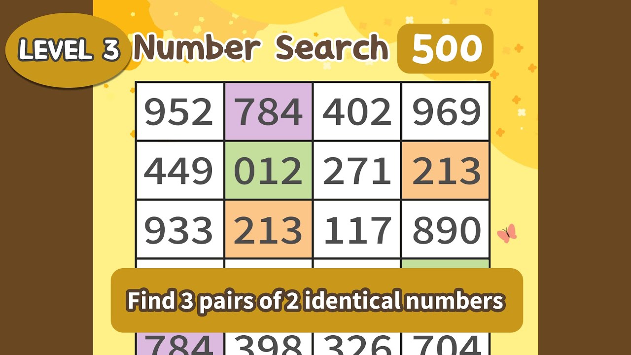 Brain Booster. Match the Number Pairs   3-500