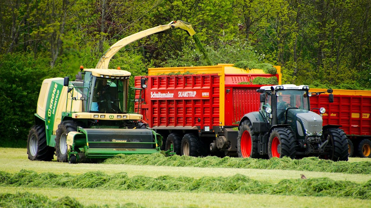 Krone Big X 1000, Fendt 930, Case Magnum 335, Schuitemaker | 1. sl&aelig;t 2015 - Skamstrup