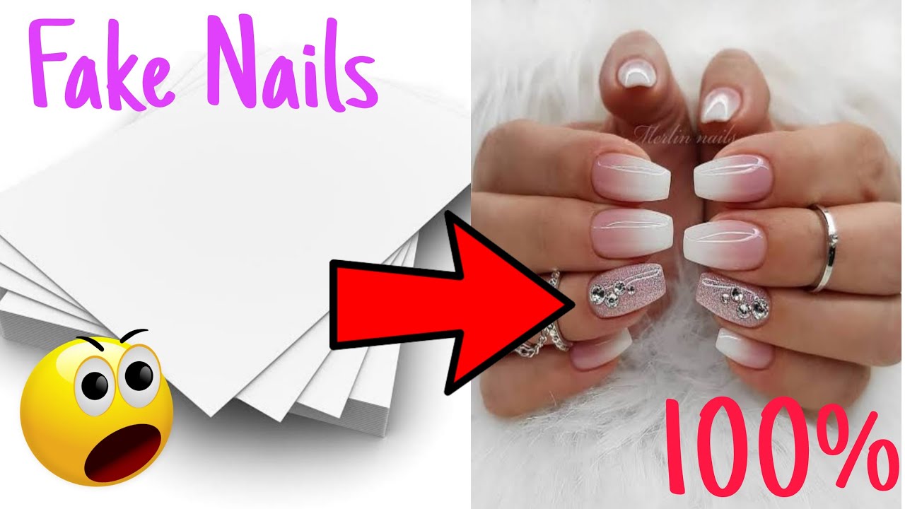 How To Make Fake Nails From Paper At Home In 5 Minutes || DIY || Just Add Craft ||