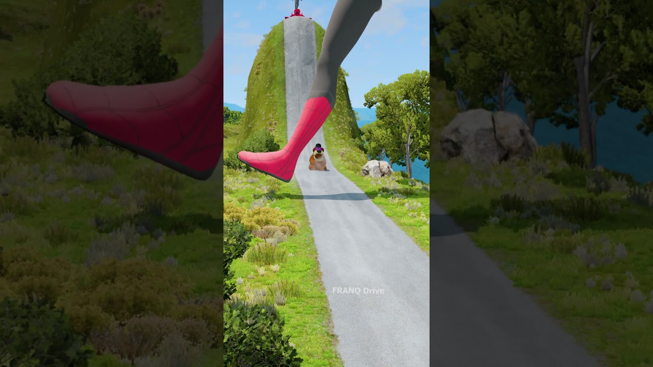 Skibidi Toilets, Freddy & Speakermans VS Spinning Spiderman Leg Trap Hill Crush – BeamNG.drive