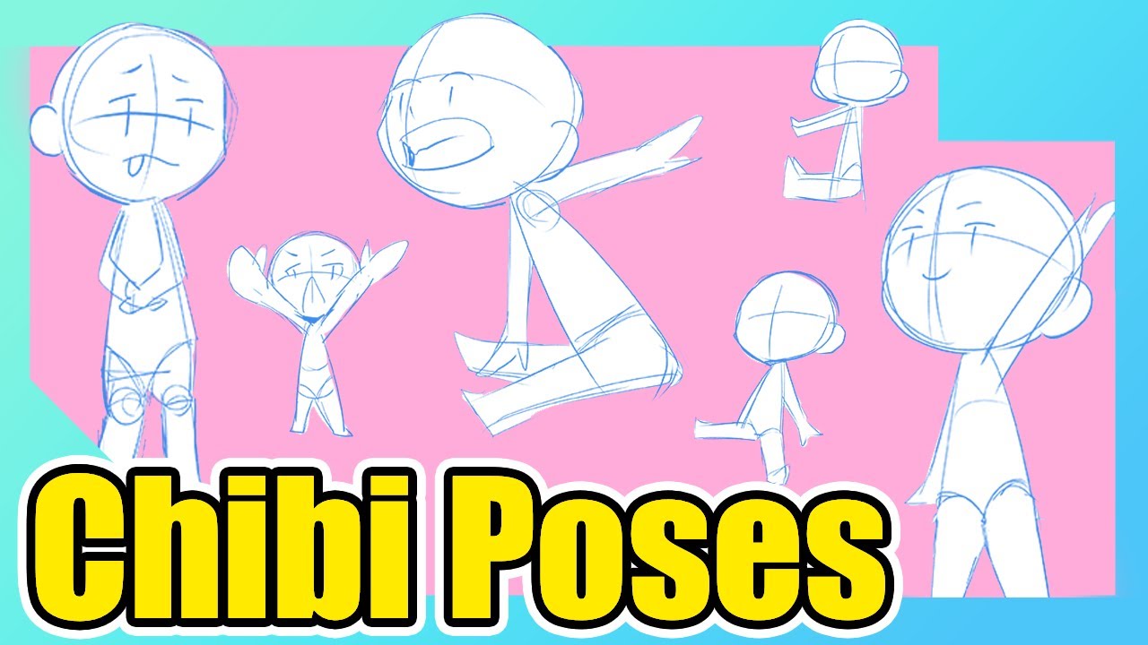 How to Draw Chibi Poses Easily / Simple Steps to Draw Characters
