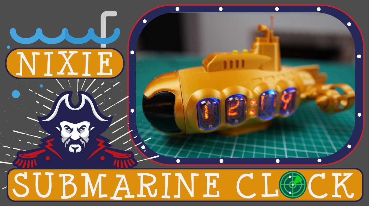 🤿3D Printed Nixie Tube Clock⚓