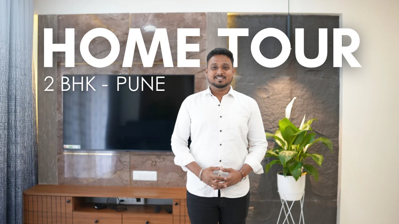 2BHK Flat Interior Design in Pune | Modern & Elegant Home Tour (Mid-Century Inspired)