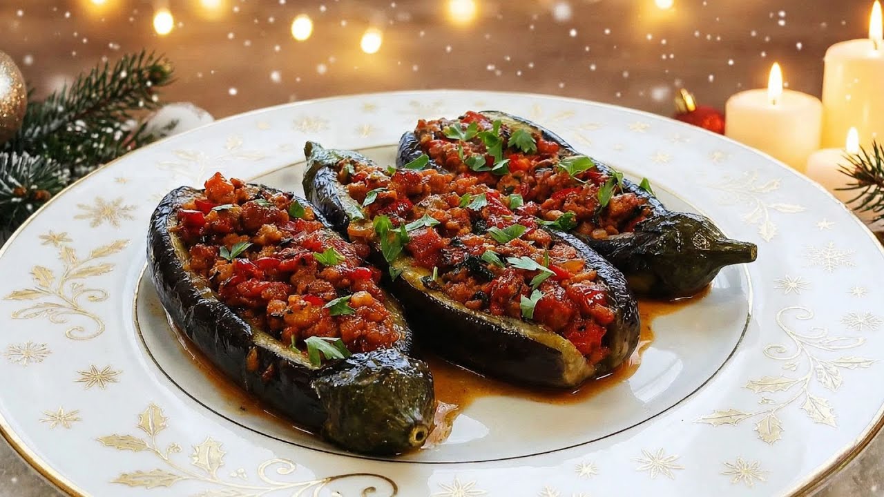 🍆ФАРШИРОВАННЫЕ БАКЛАЖАНЫ🍆 #рецептимамбейылды #баклажаны #мяснойфарш #говядина #турецкаякухня
