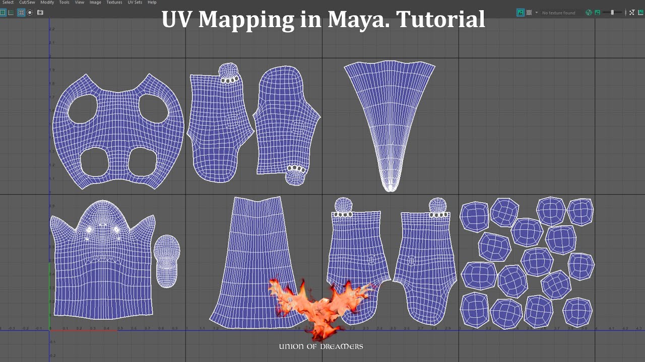 Cómo hacer UV mapping en Maya / UV mapping in Maya.