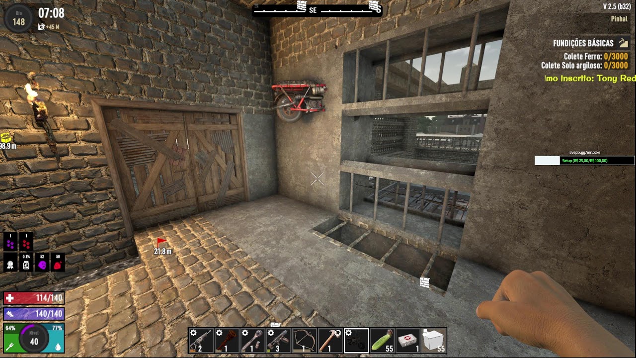7 Days to Die - Base Castelo - Servidor - Último de Nós Insano!
