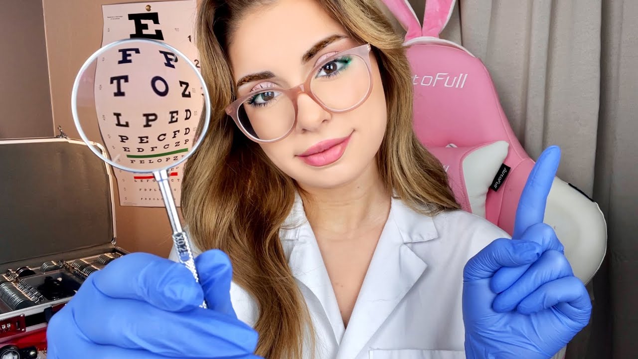 ASMR VITE Examen de la VUE Verre 1 OU 2 Médecin Roleplay pour la Détente, Examen RP Médical Yeux