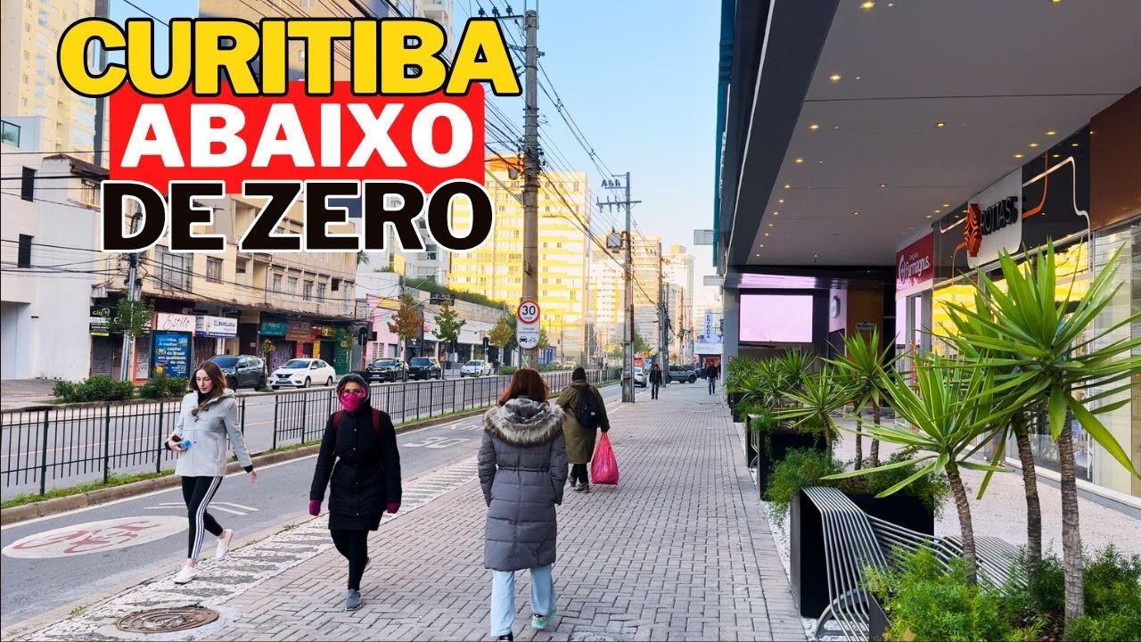 CAMINHADO POR CURITIBA COM SENSAÇÃO TÉRMICA NEGATIVA