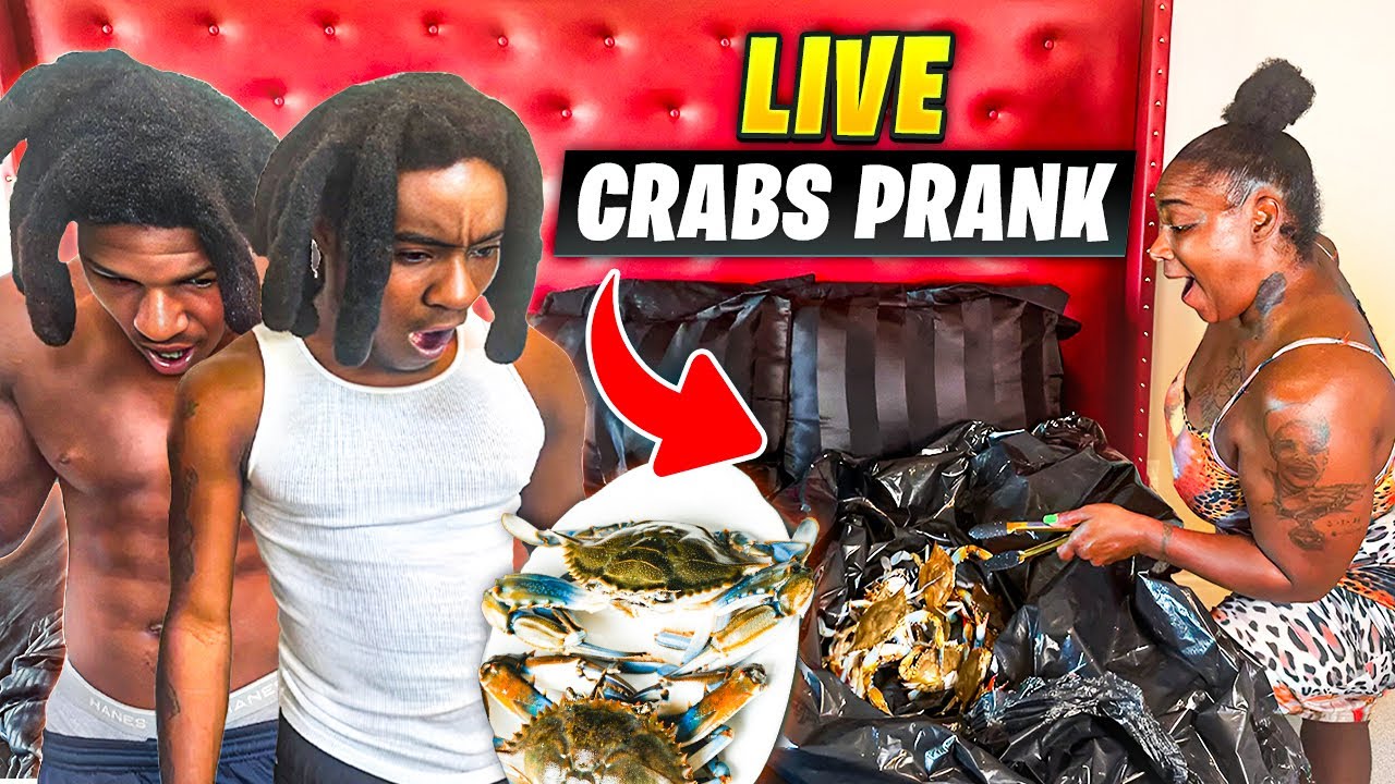 LIVE BLUE CRABS IN MY SON BED PRANK!!! *HILARIOUS*
