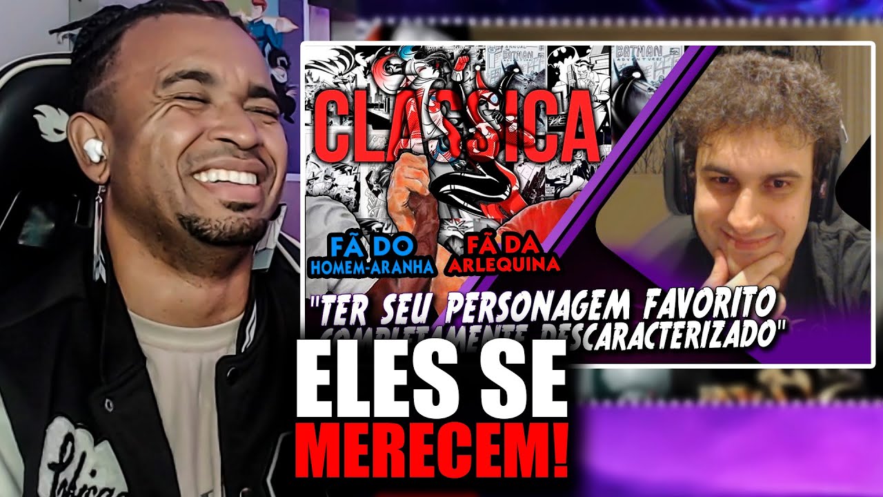 Uma Fã Mostrando a VERDADEIRA Arlequina (E um Fã do Aranha entendendo o sentimento kk) #react