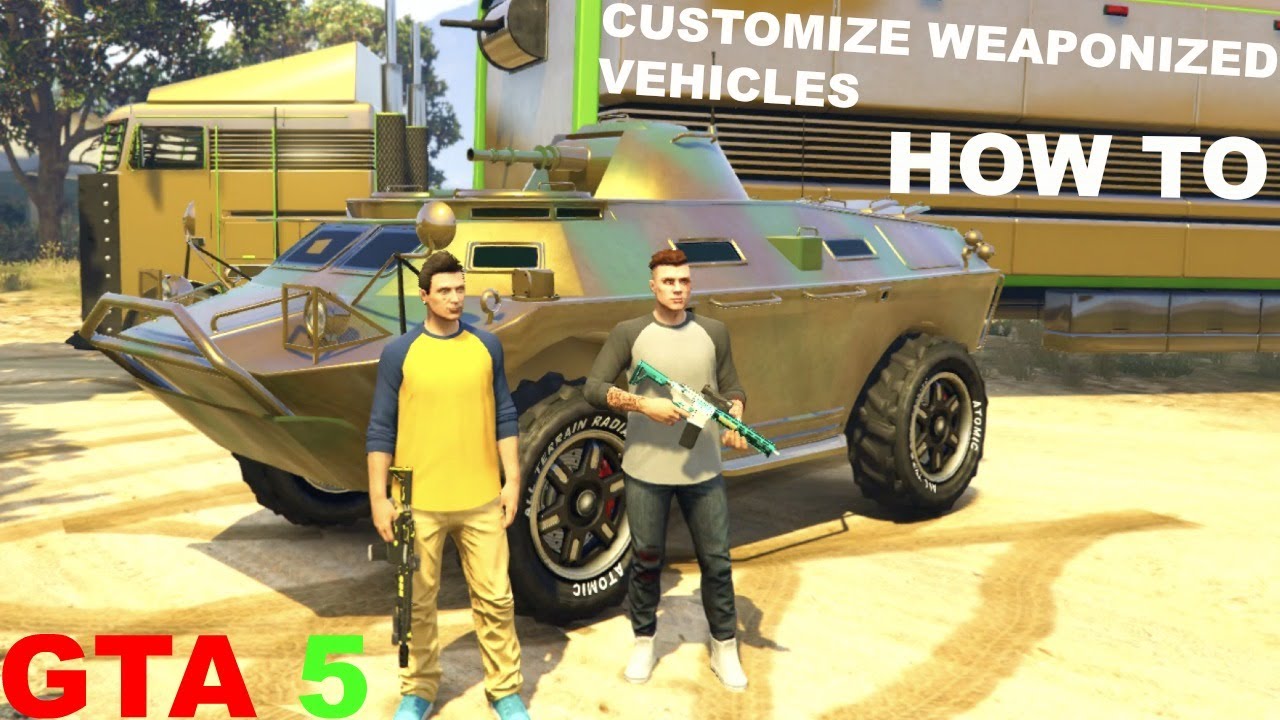 GTA 5 КАК НАСТРОИТЬ ТРАНСПОРТНЫЕ СРЕДСТВА С ОРУЖИЕМ (DLC GUNRUNNING)