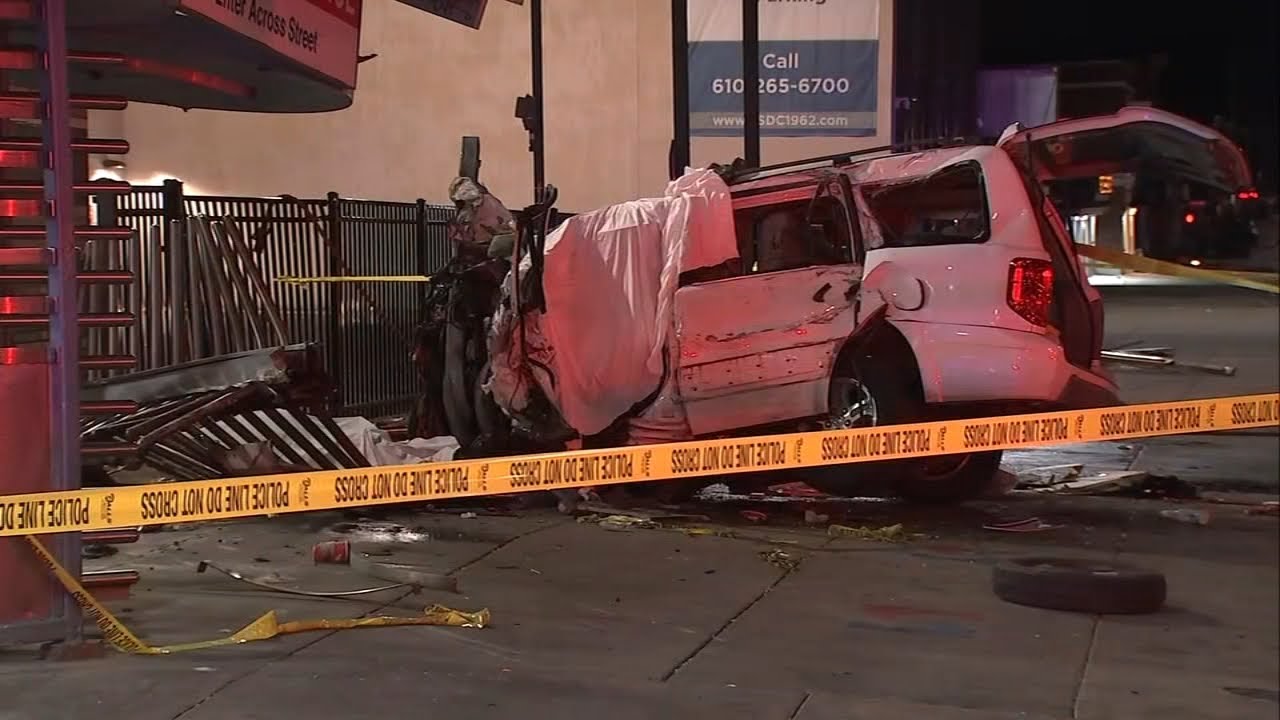 3 killed after SUV hits pedestrians, crashes into SEPTA station in Philadelphia